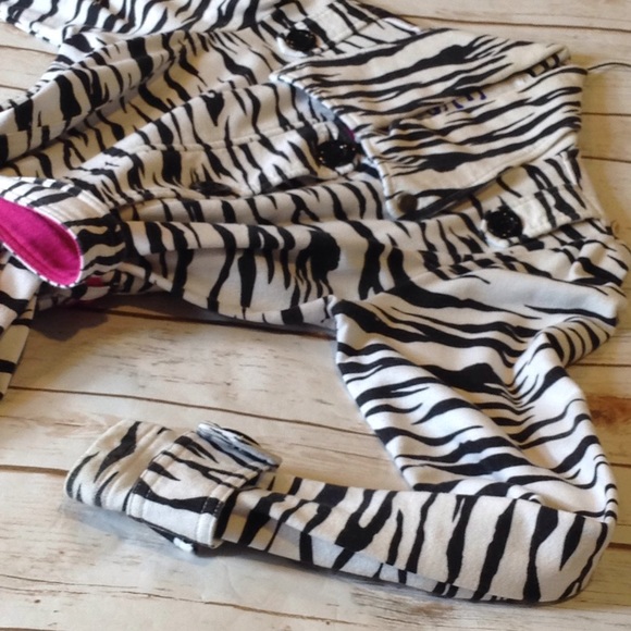 Vintage Disney 101 Dalmatians Peacoat Juniors Size L Zebra Print Winter Jacket - Picture 3 of 4